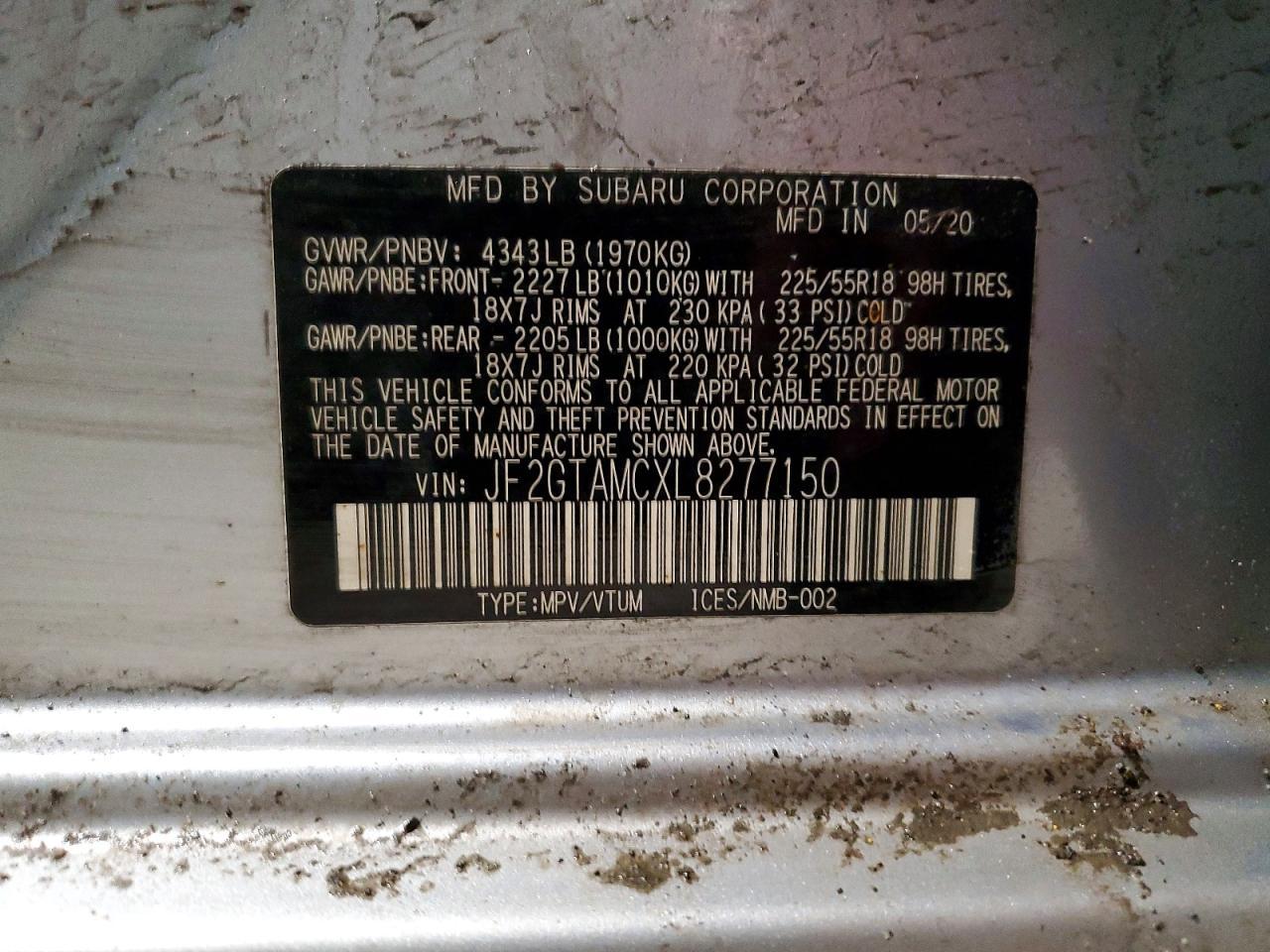 2020 Subaru Crosstrek Limited