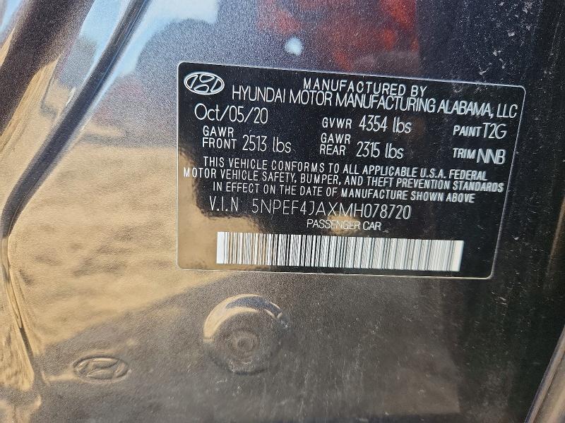 2021 Hyundai Sonata sel