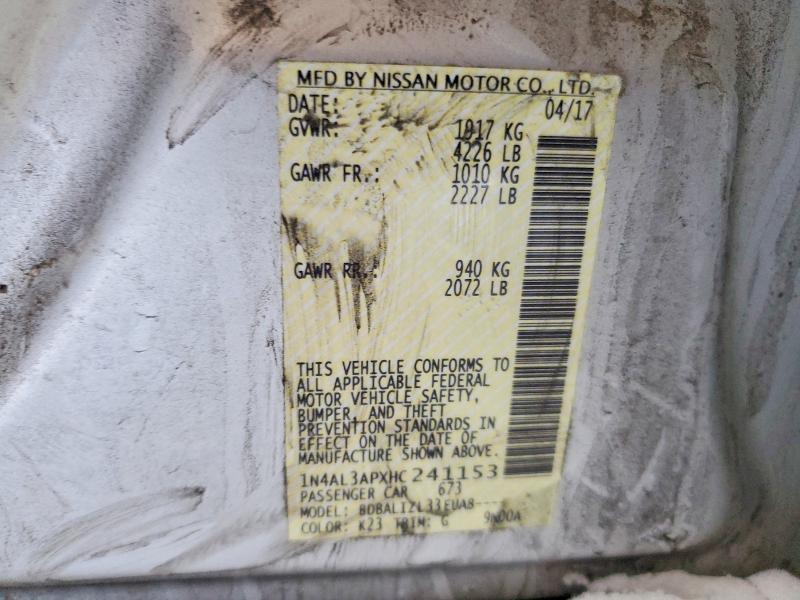 2017 Niss Altima 2.5