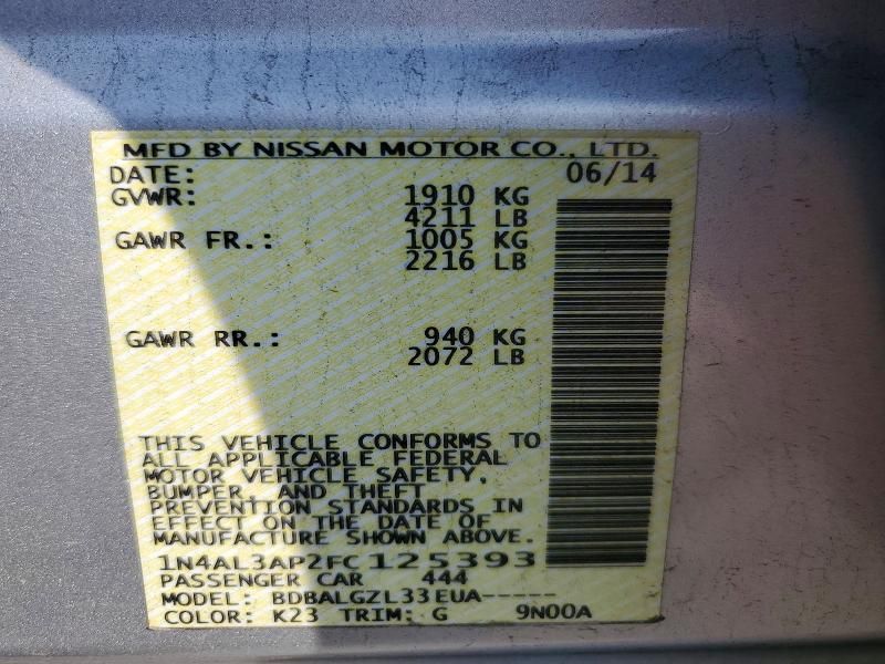 2015 Nissan Altima 2.5