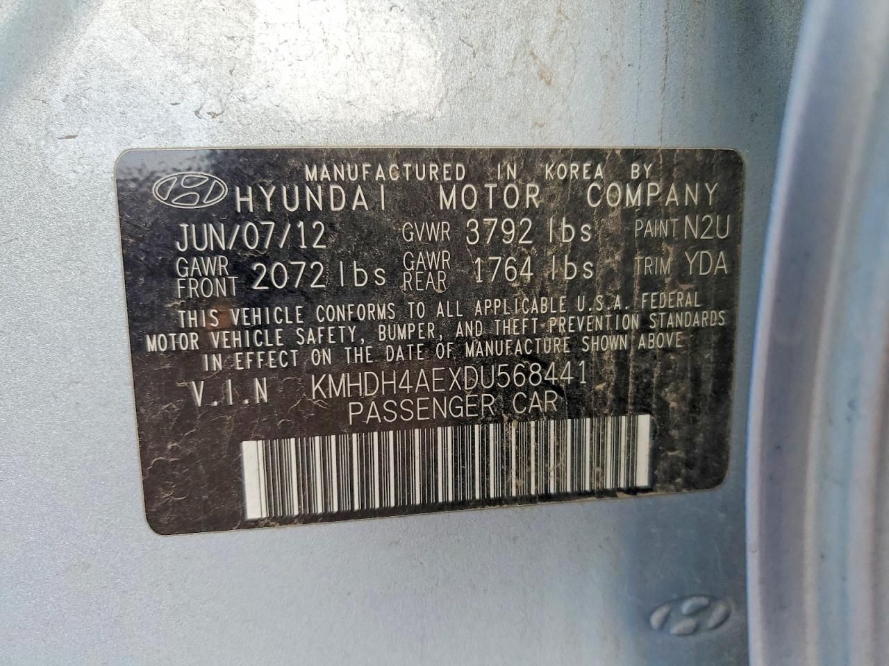 2013 Hyundai Elantra gls