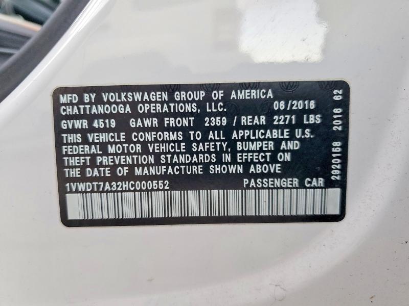 2017 Volkswagen Passat R-line