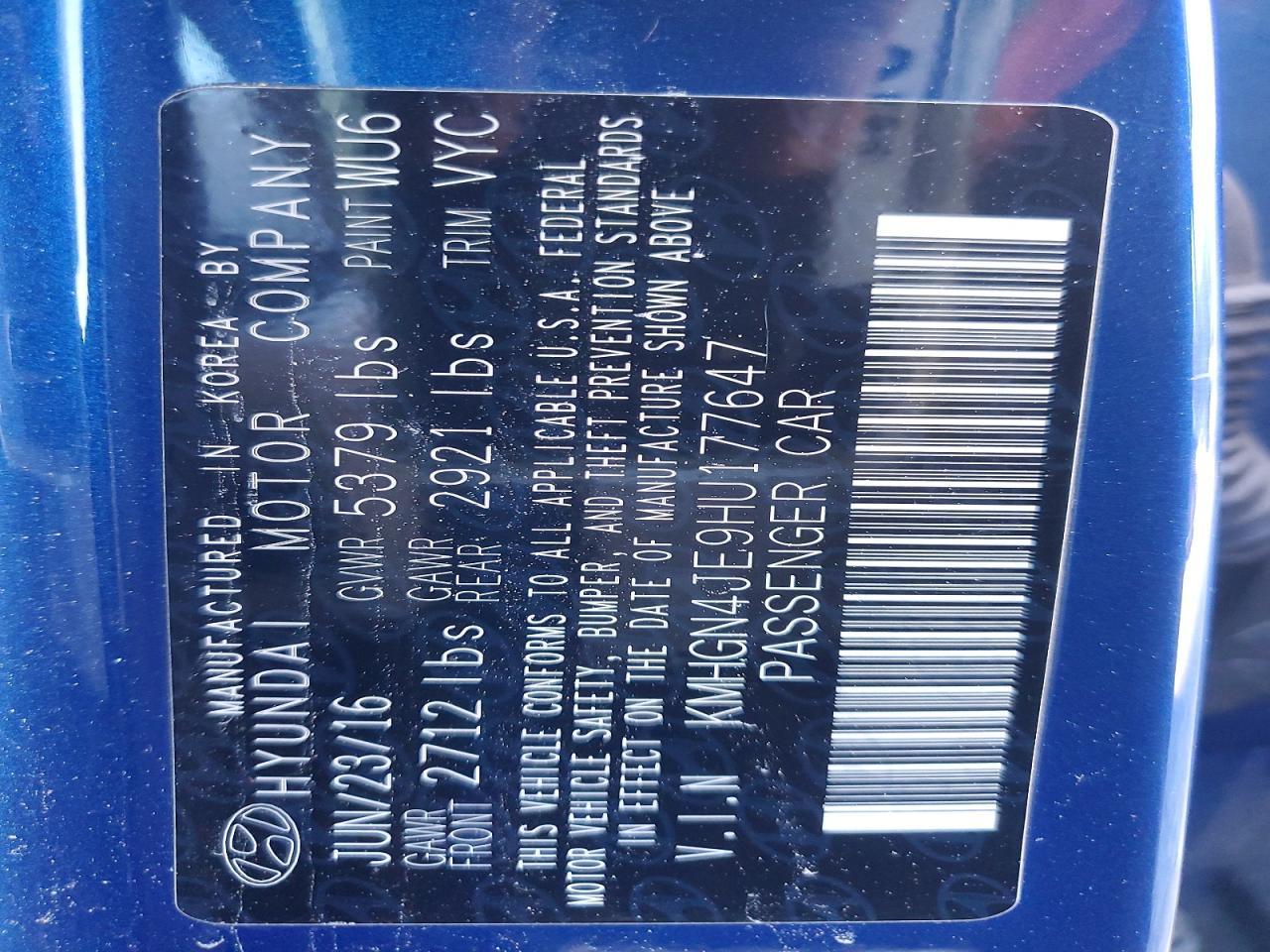 2017 Genesis G80 3.8