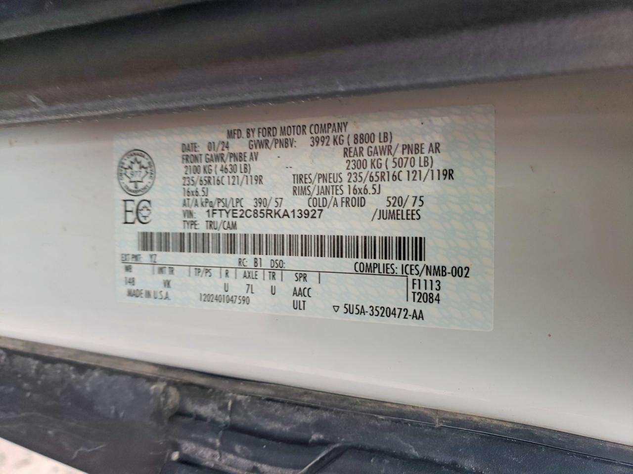 2024 Ford Transit T-150