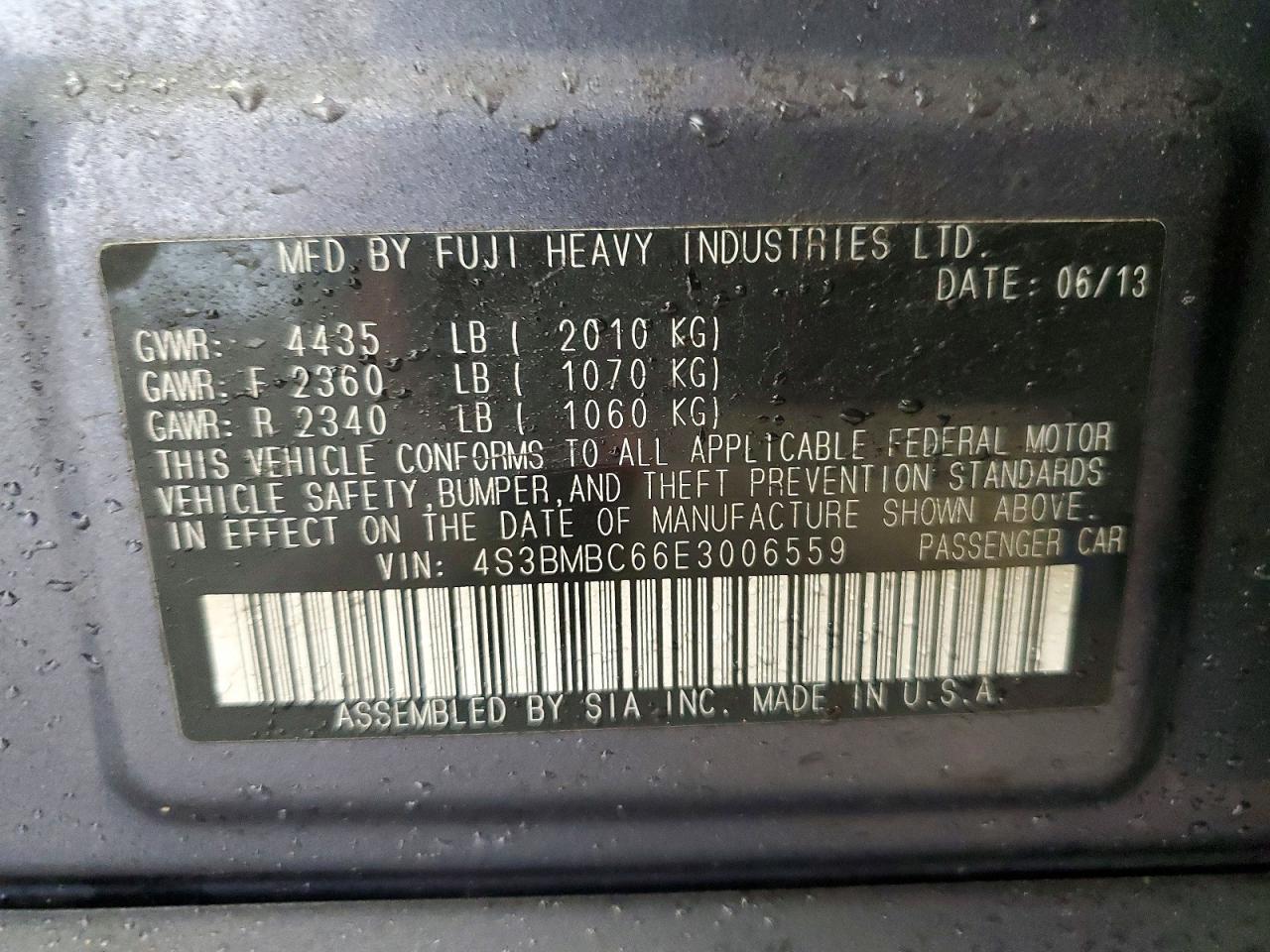 2014 Subaru Legacy 2.5i Premium