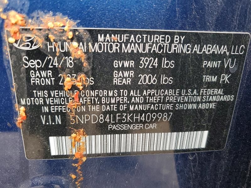 2019 Hyundai Elantra sel