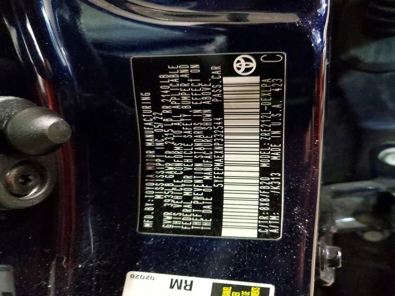 2022 Toyota Corolla le