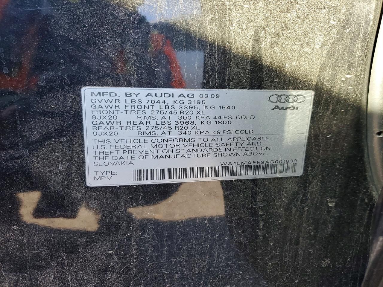 2010 Audi Q7 Premium Plus