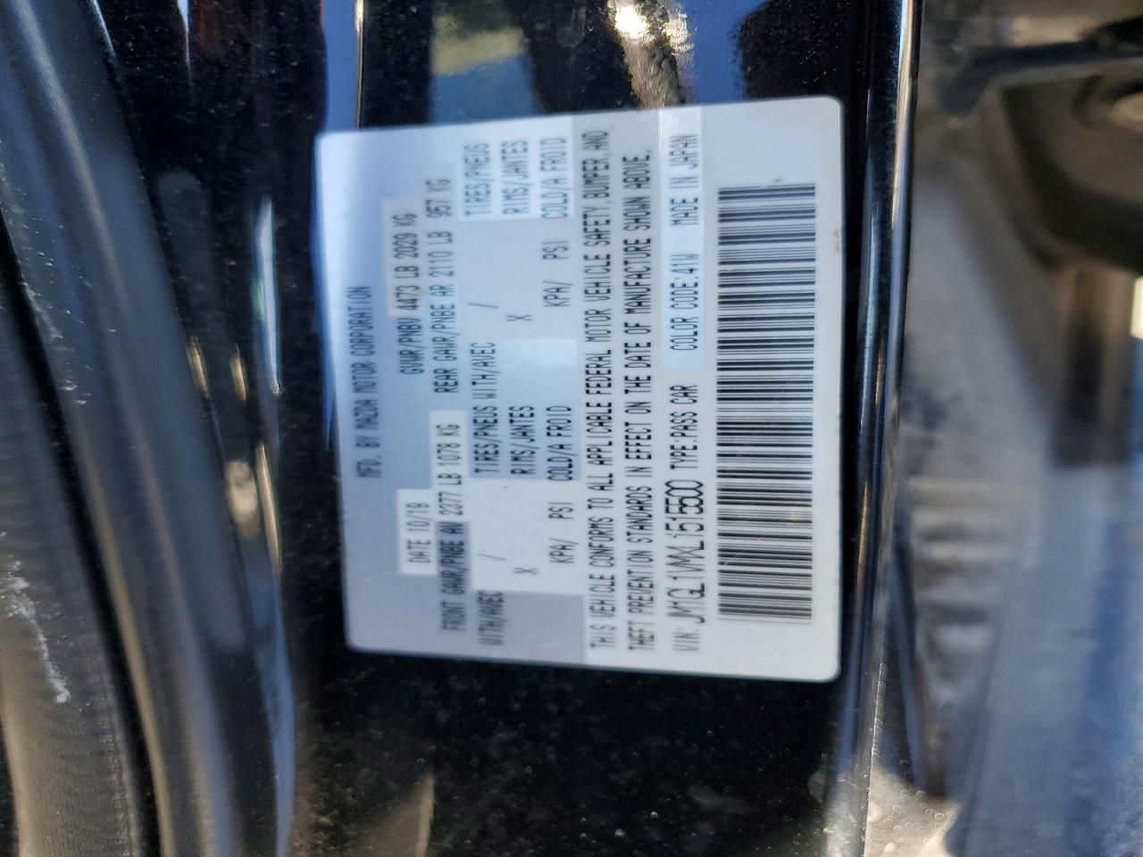 2020 Mazda 6 Touring