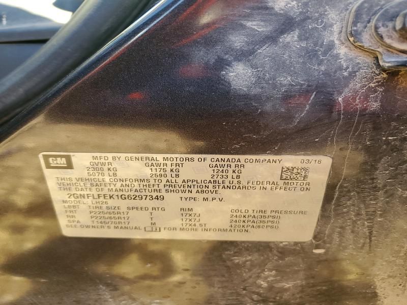 2016 Chevrolet Equinox lt