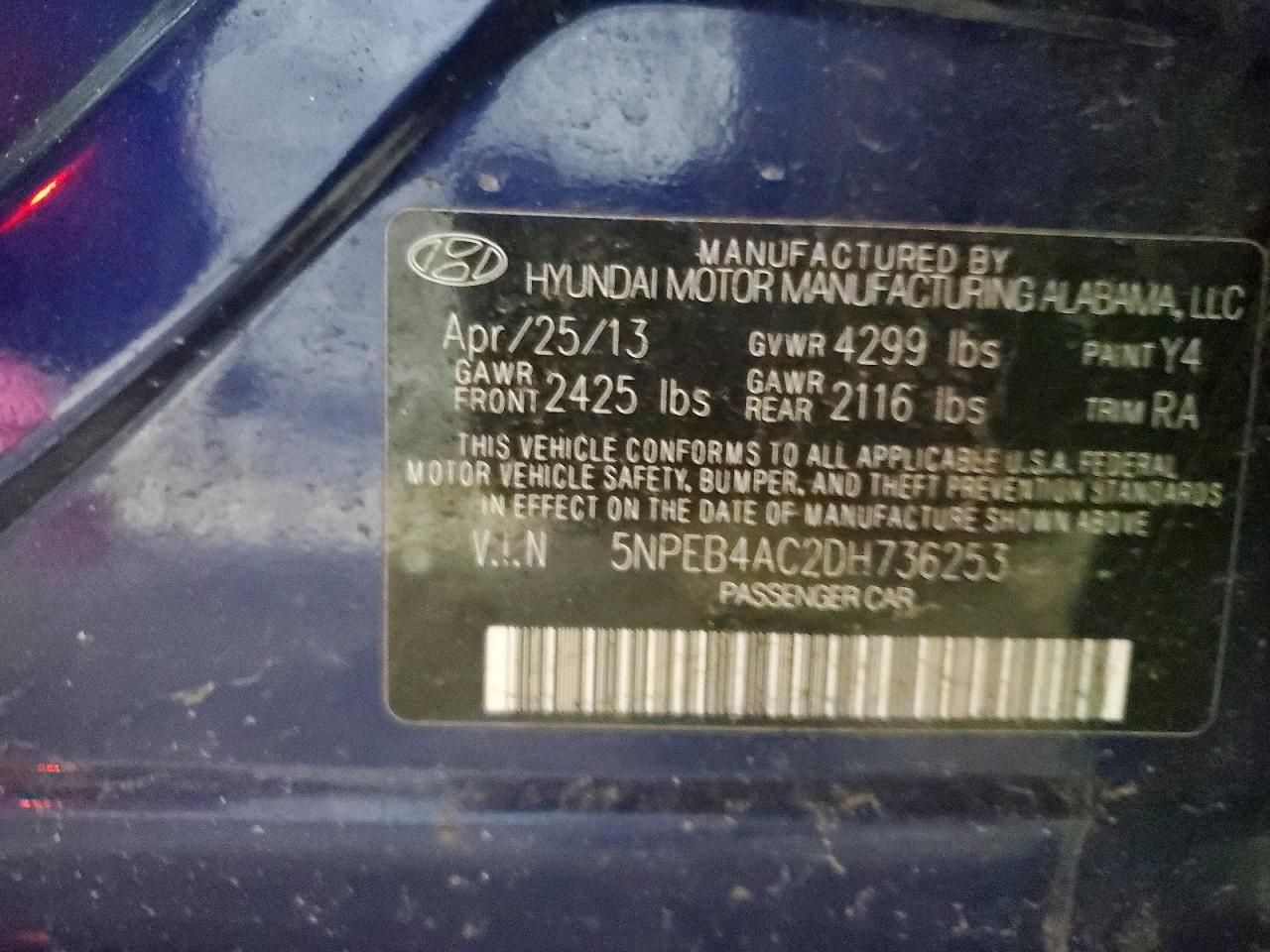 2013 Hyundai Sonata gls