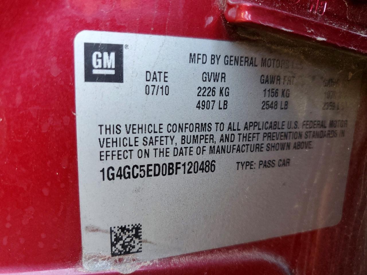 2011 Buick Lacrosse cxl