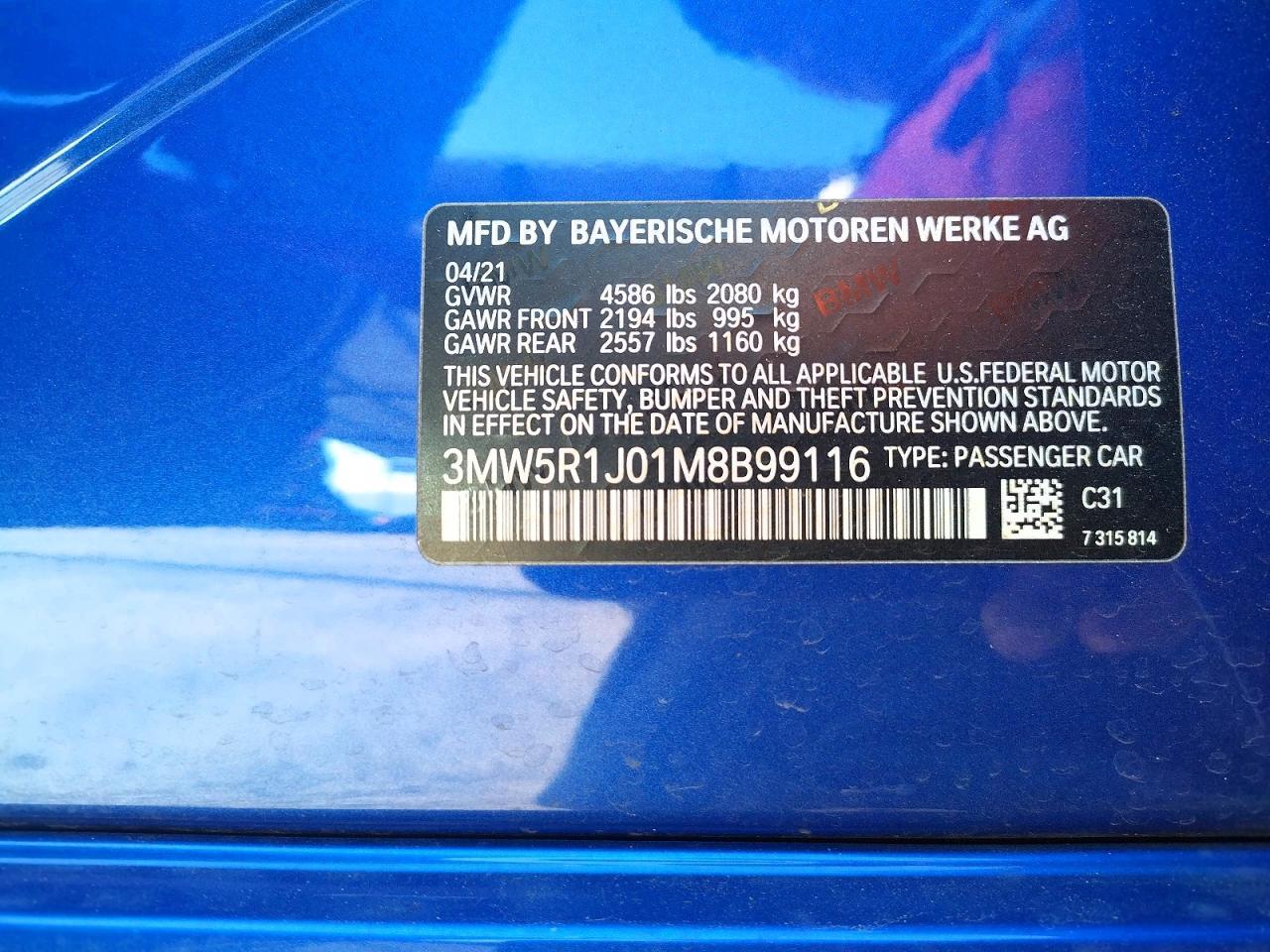 2021 BMW 330i