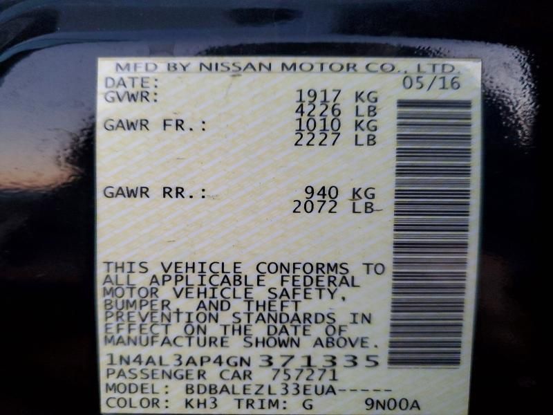 2016 Nissan Altima 2.5