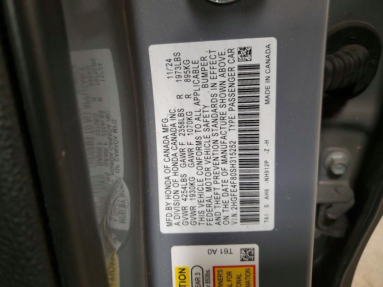 2025 Honda Civic Sport