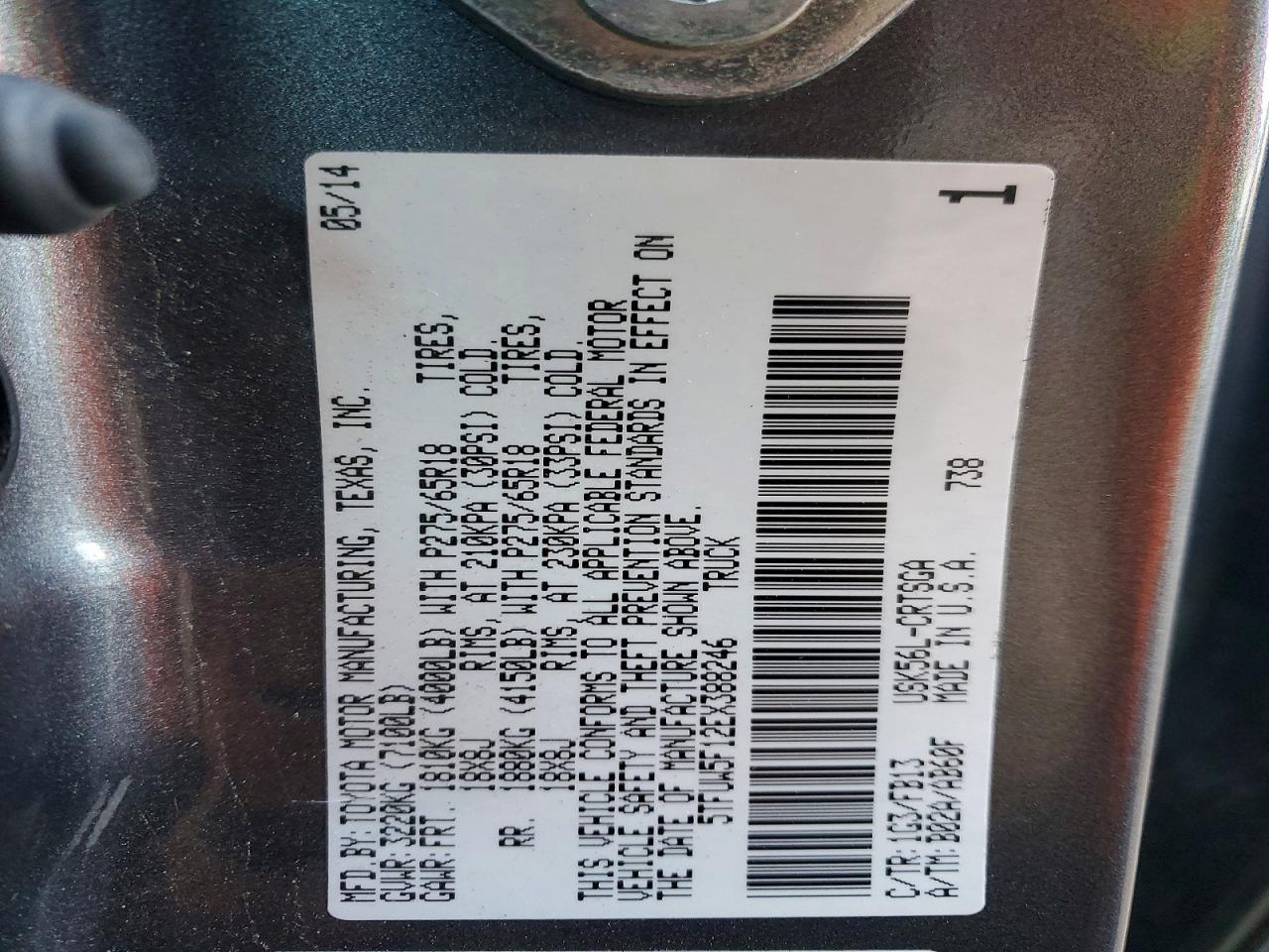 2014 Toyota Tundra SR5