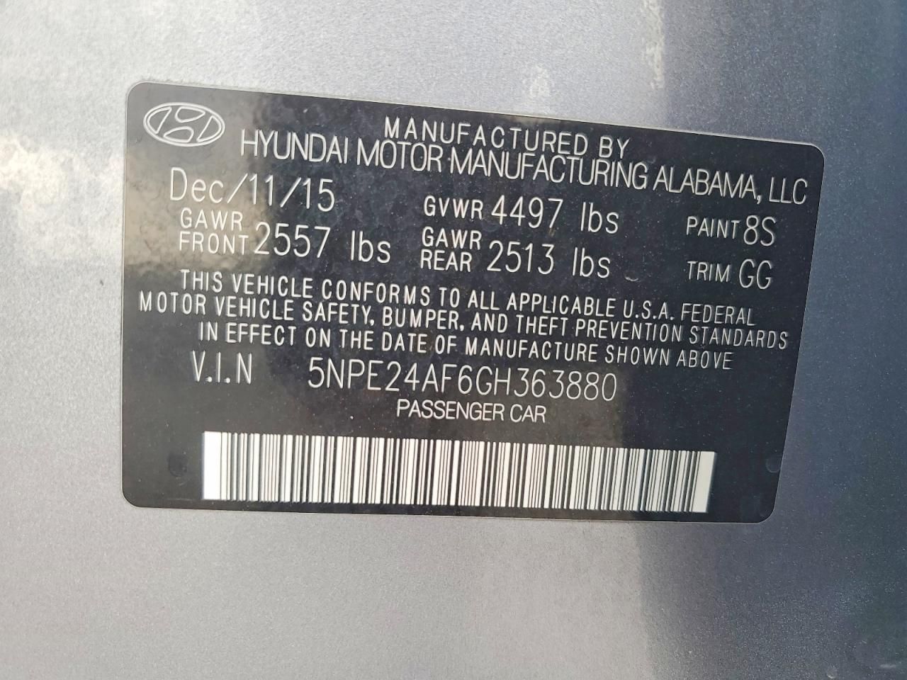 2016 Hyundai Sonata se