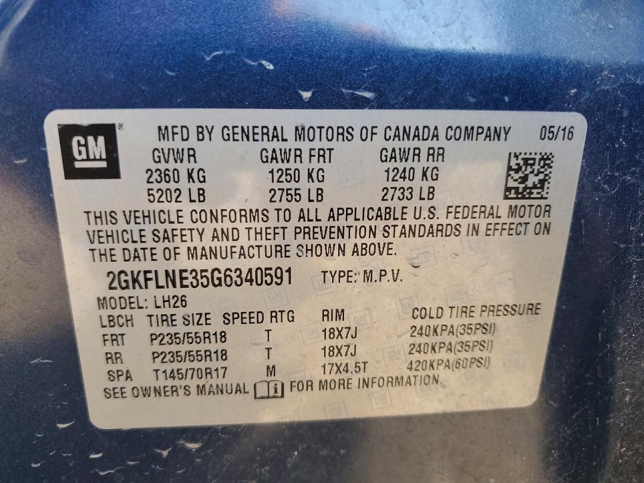 2016 GMC Terrain sle