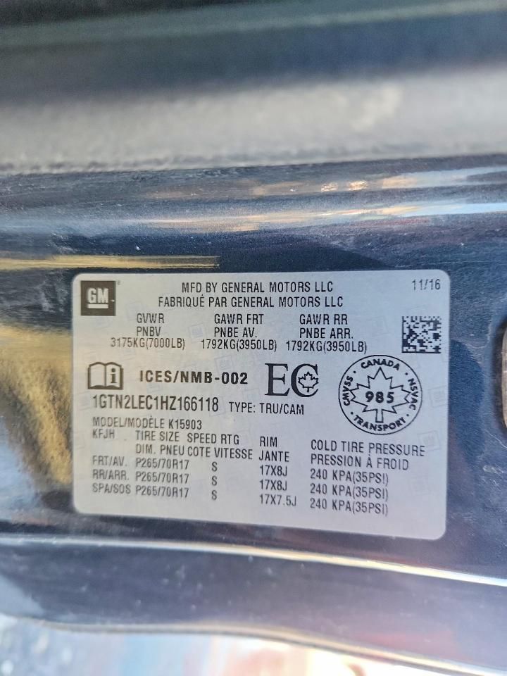 2017 GMC Sierra K1500