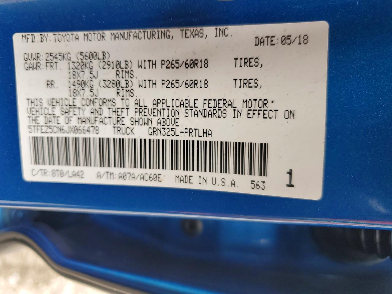 2018 Toyota Tacoma Limited