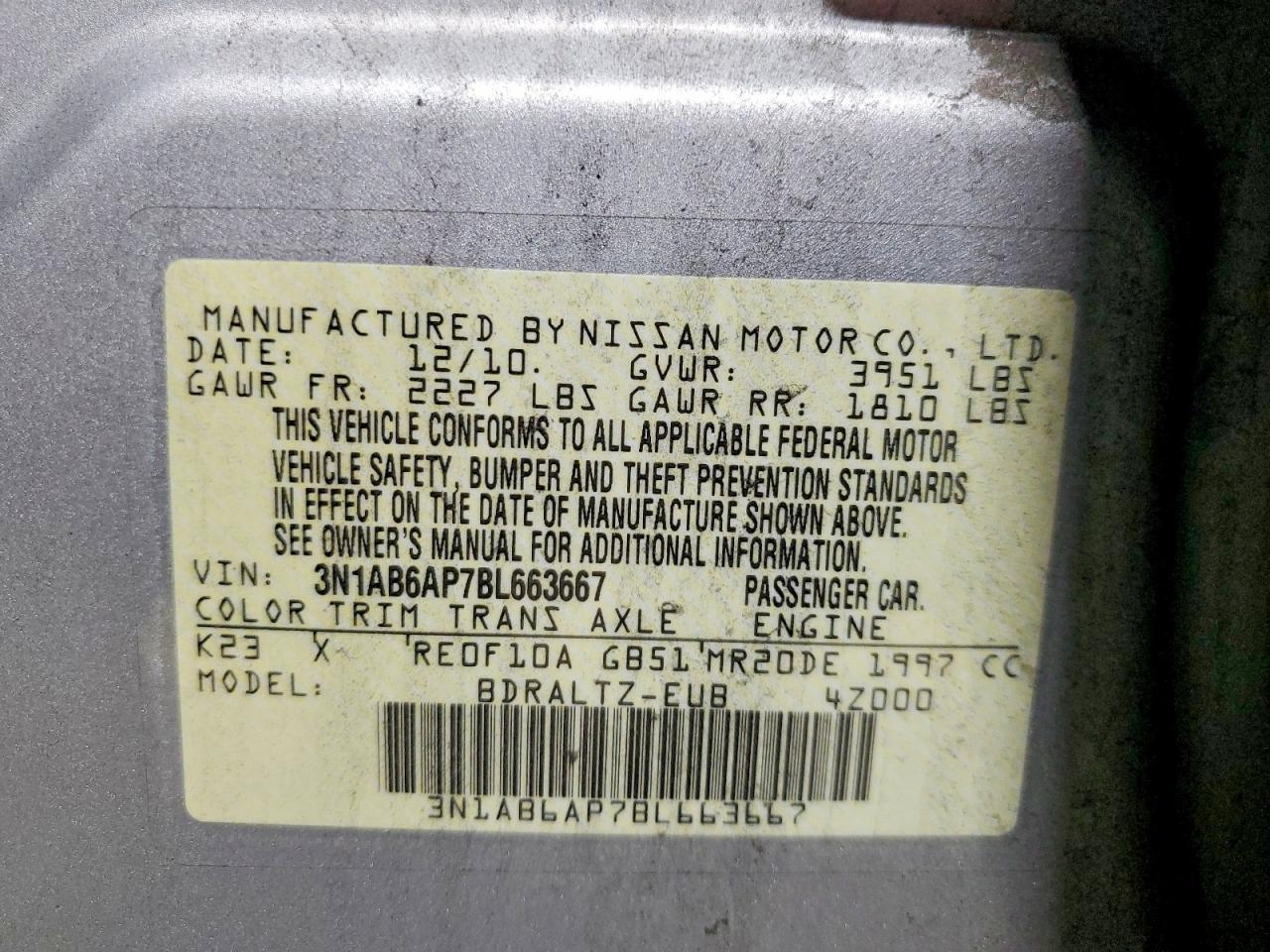 2011 Nissan Sentra 2.0