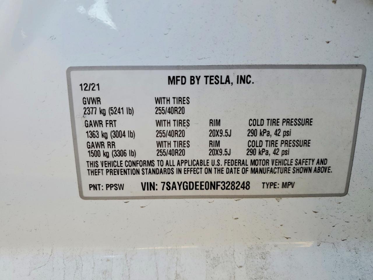 2022 Tesla Model y