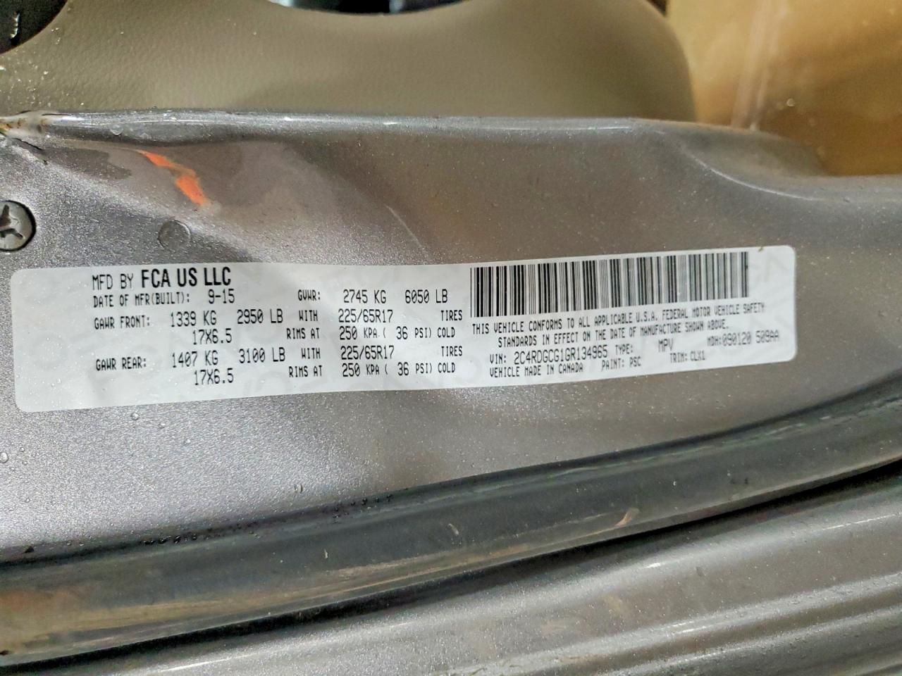 2016 Dodge Grand Caravan sxt