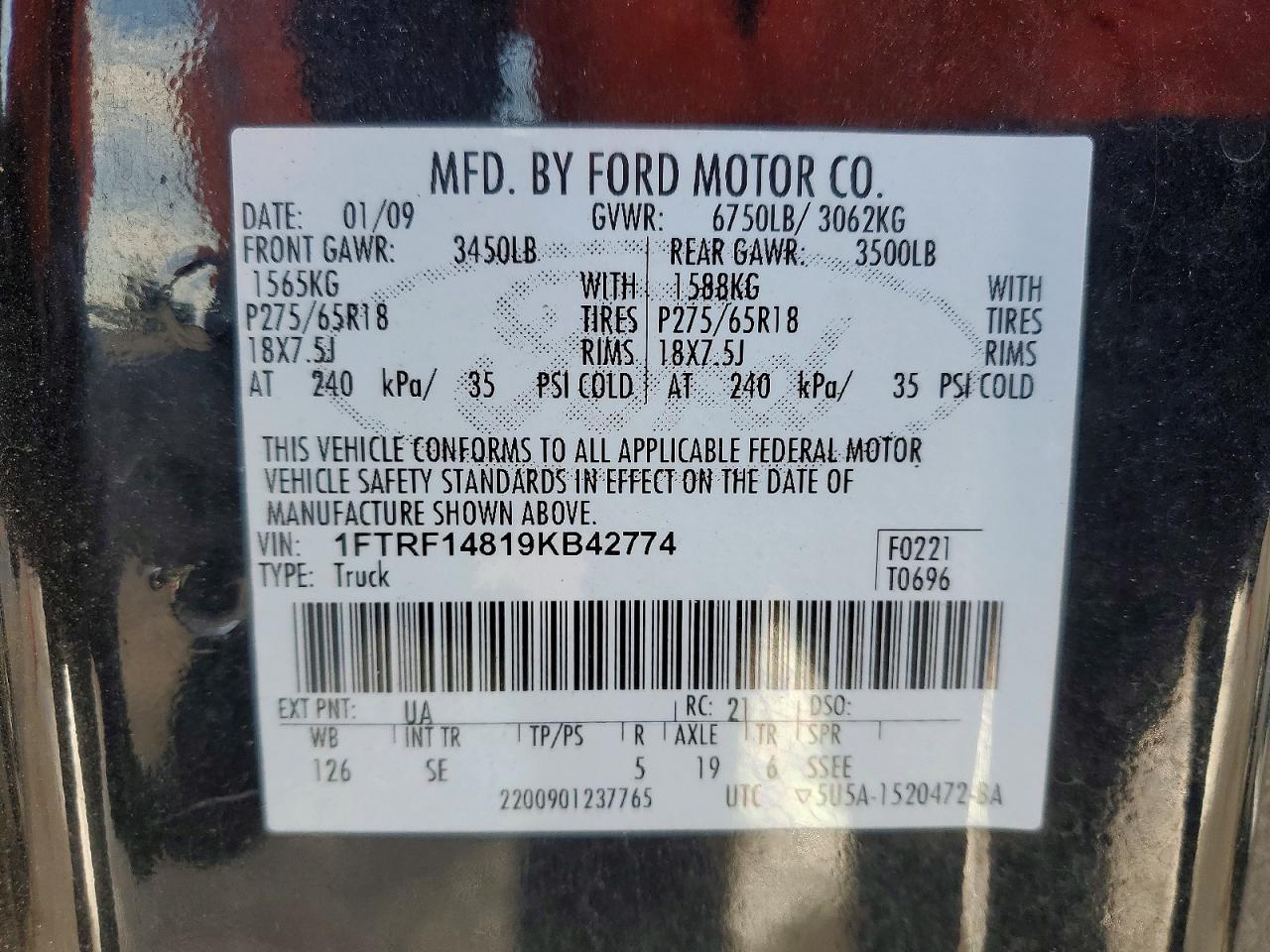 2009 Ford F150