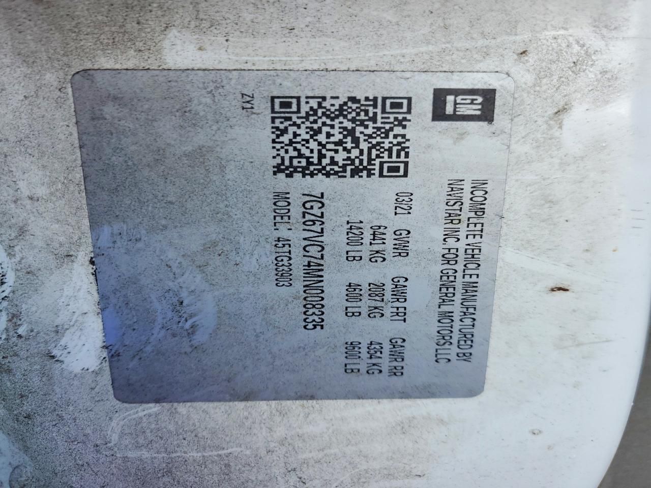 2021 GMC Savana Delivery Truck