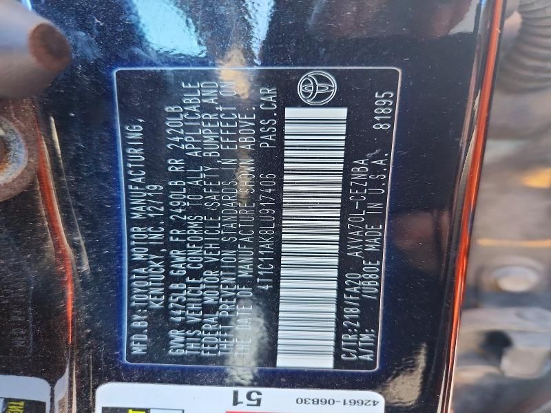 2020 Toyota Camry le