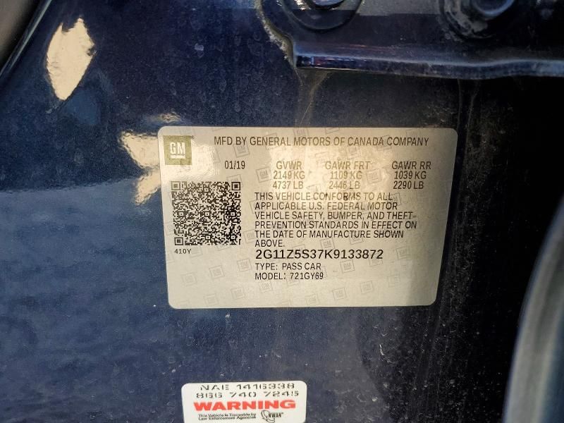 2019 Chevrolet Impala lt