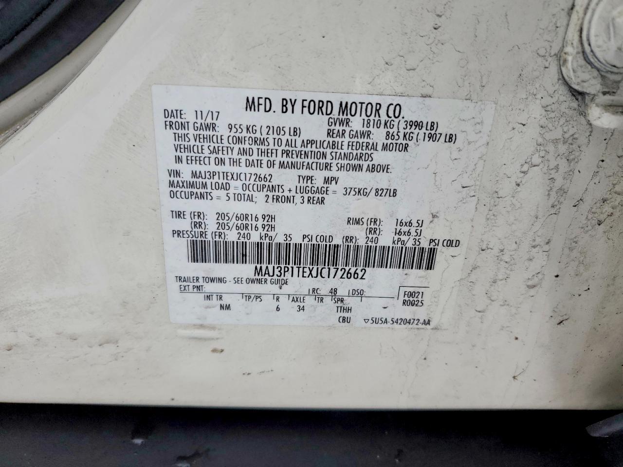 2018 Ford Ecosport se