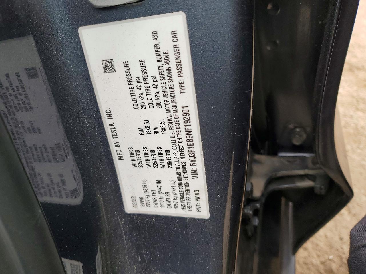 2022 Tesla Model 3