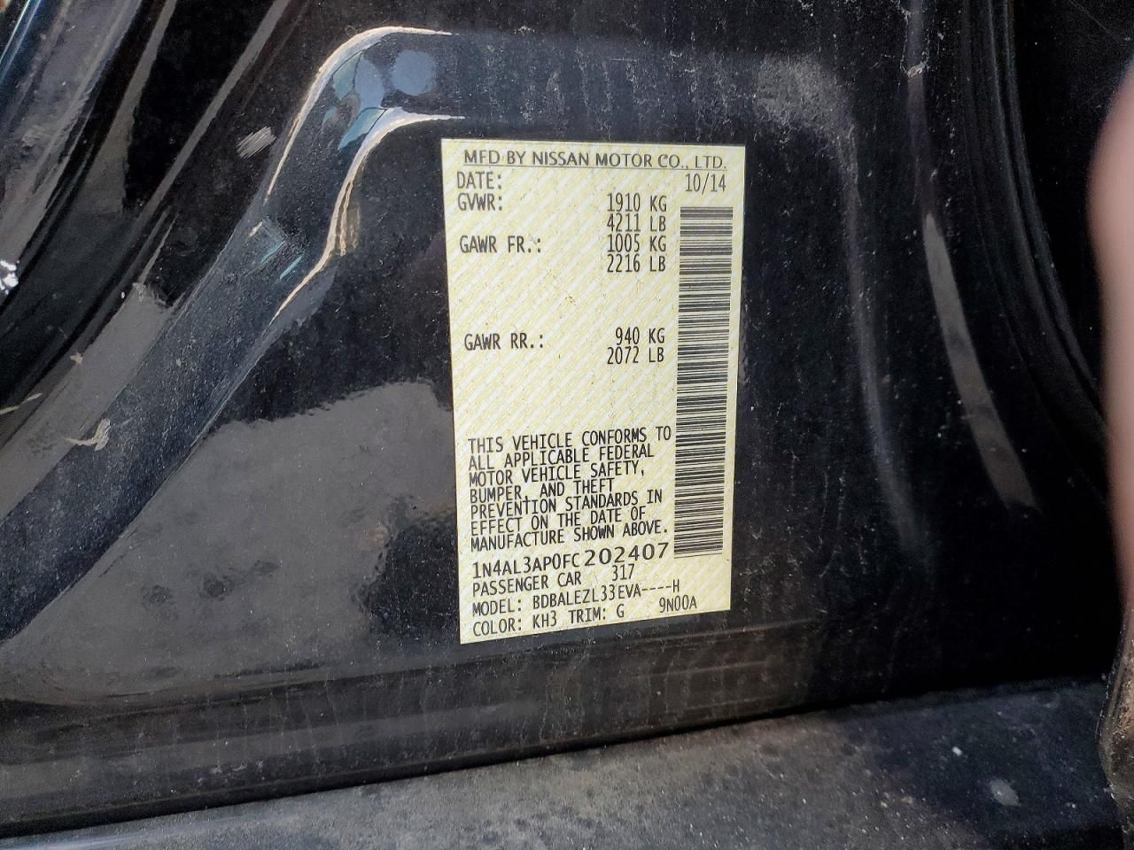 2015 Nissan Altima 2.5