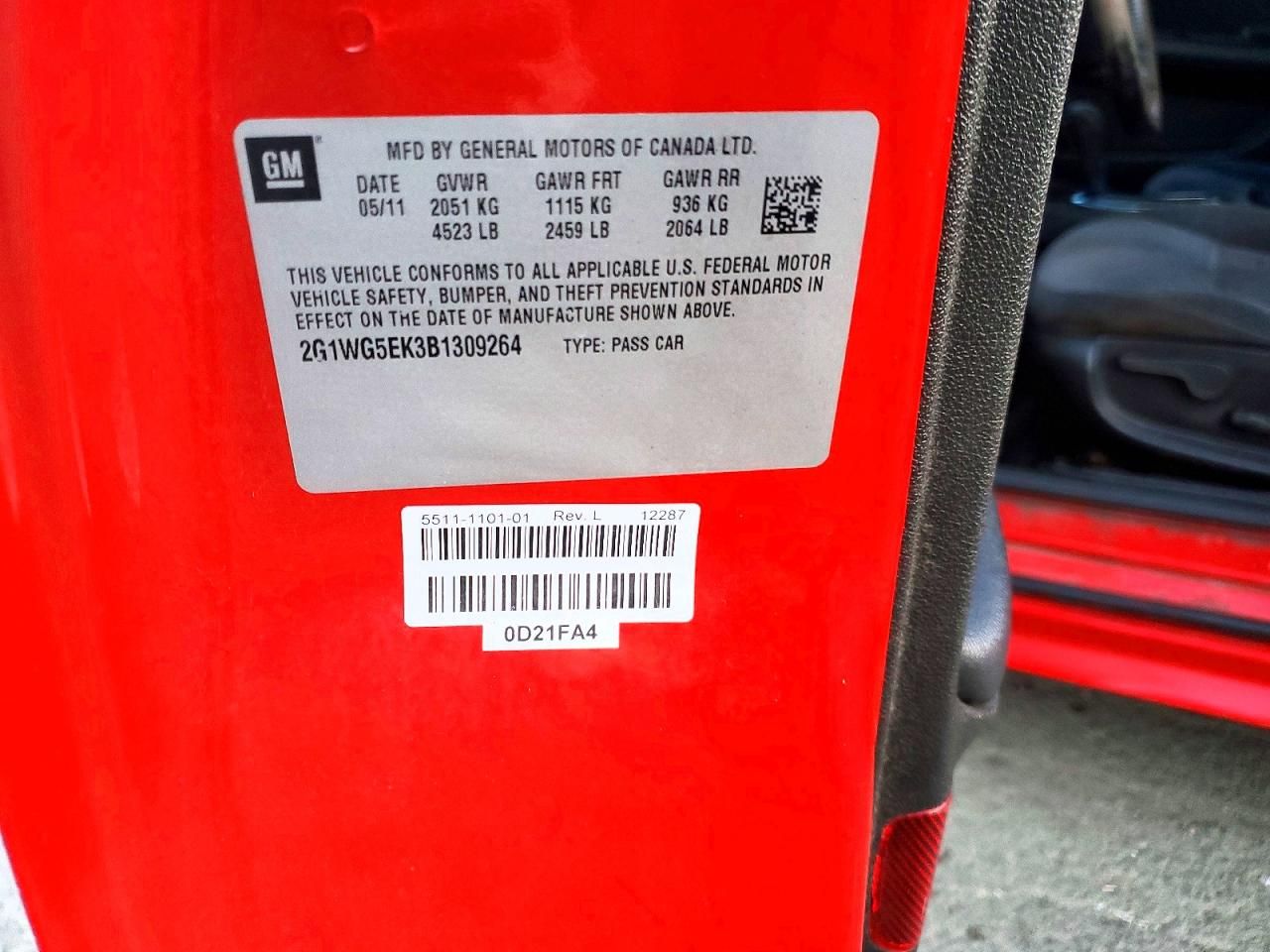 2011 Chevrolet Impala lt