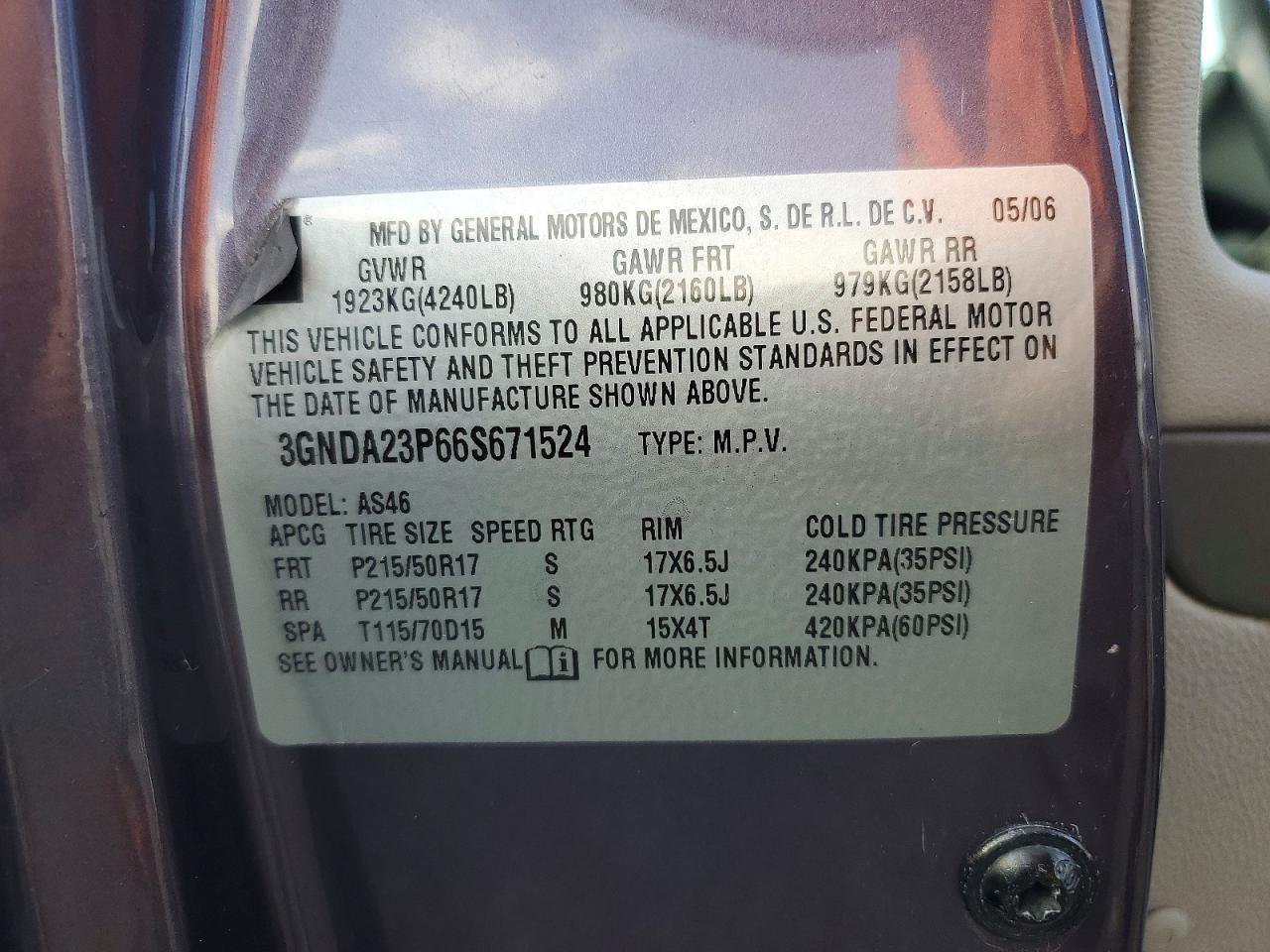 2006 Chevrolet Hhr lt