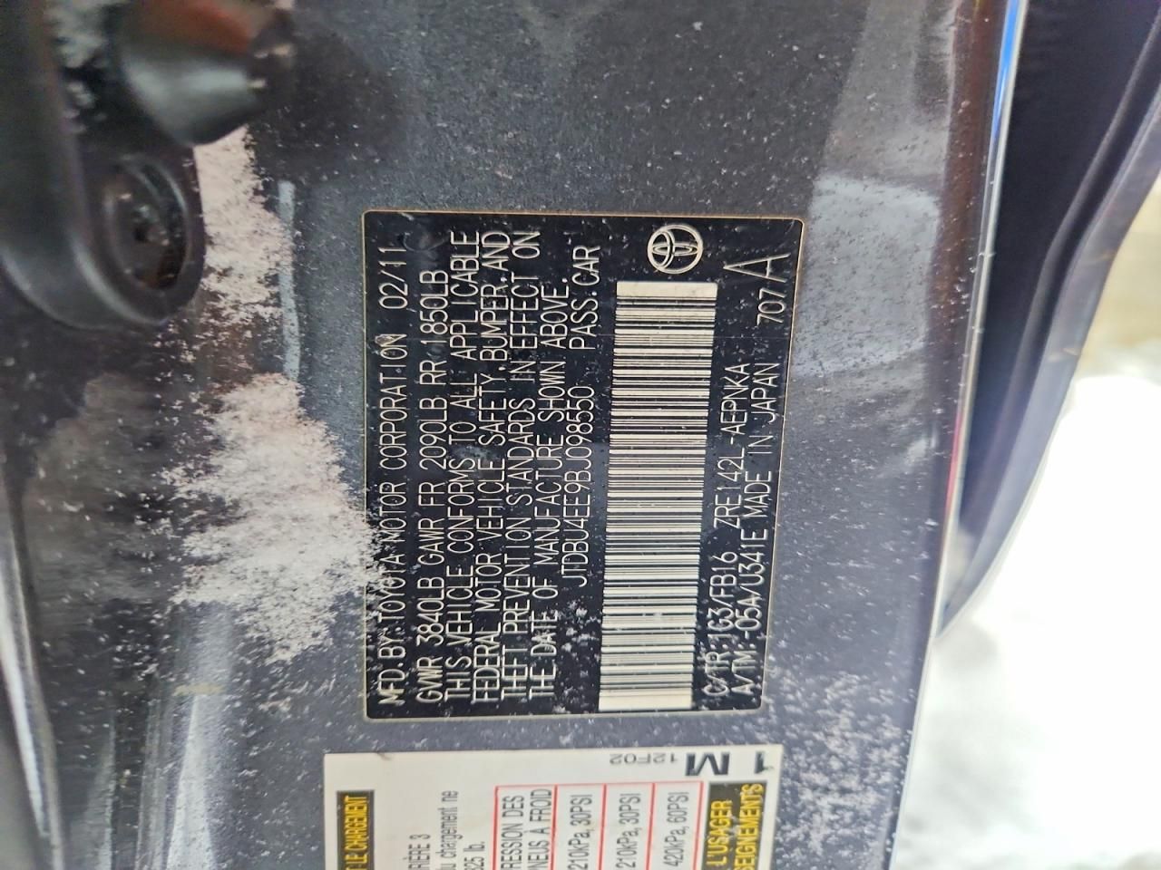 2011 Toyota Corolla Base