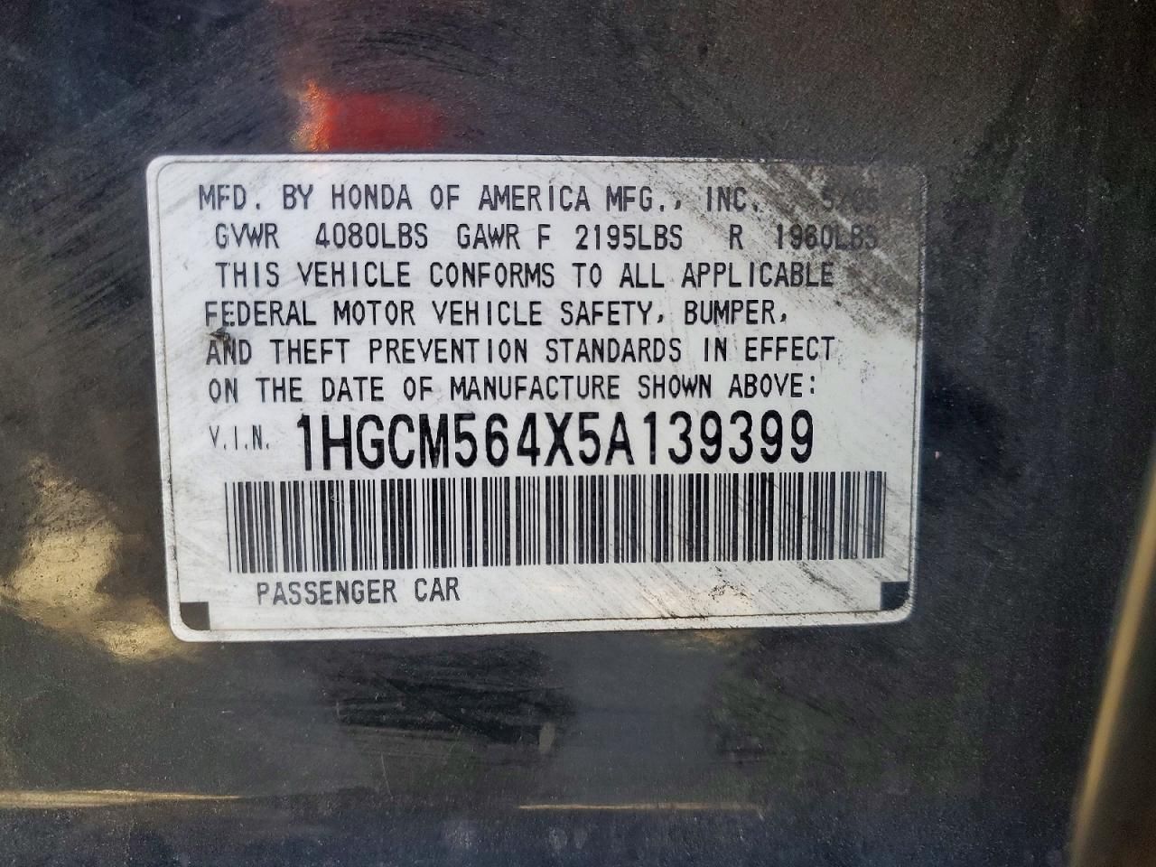 2005 Honda Accord lx