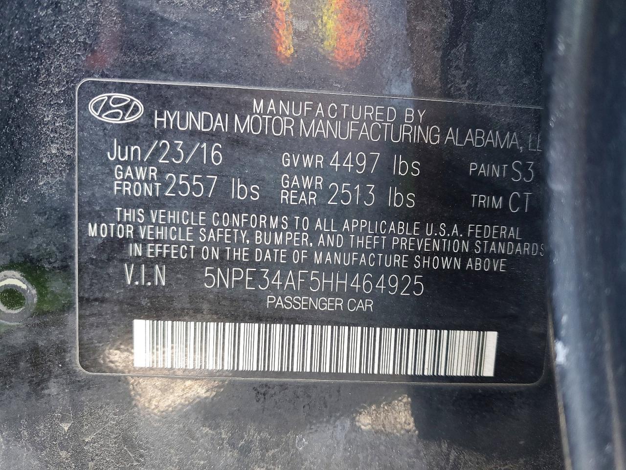 2017 Hyundai Sonata Sport