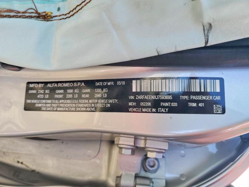 2018 Alfa Romeo Giulia ti Q4