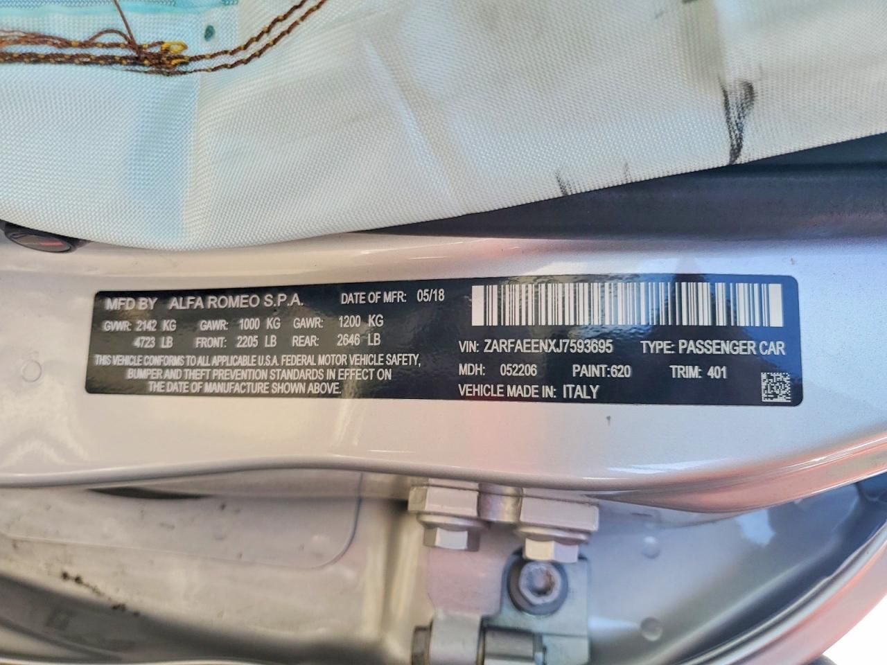 2018 Alfa Romeo Giulia ti Q4