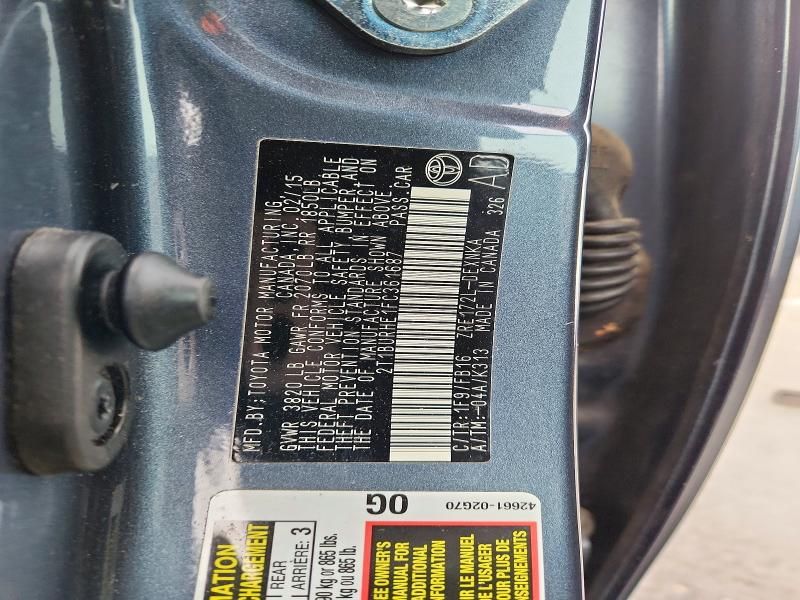 2015 Toyota Corolla l