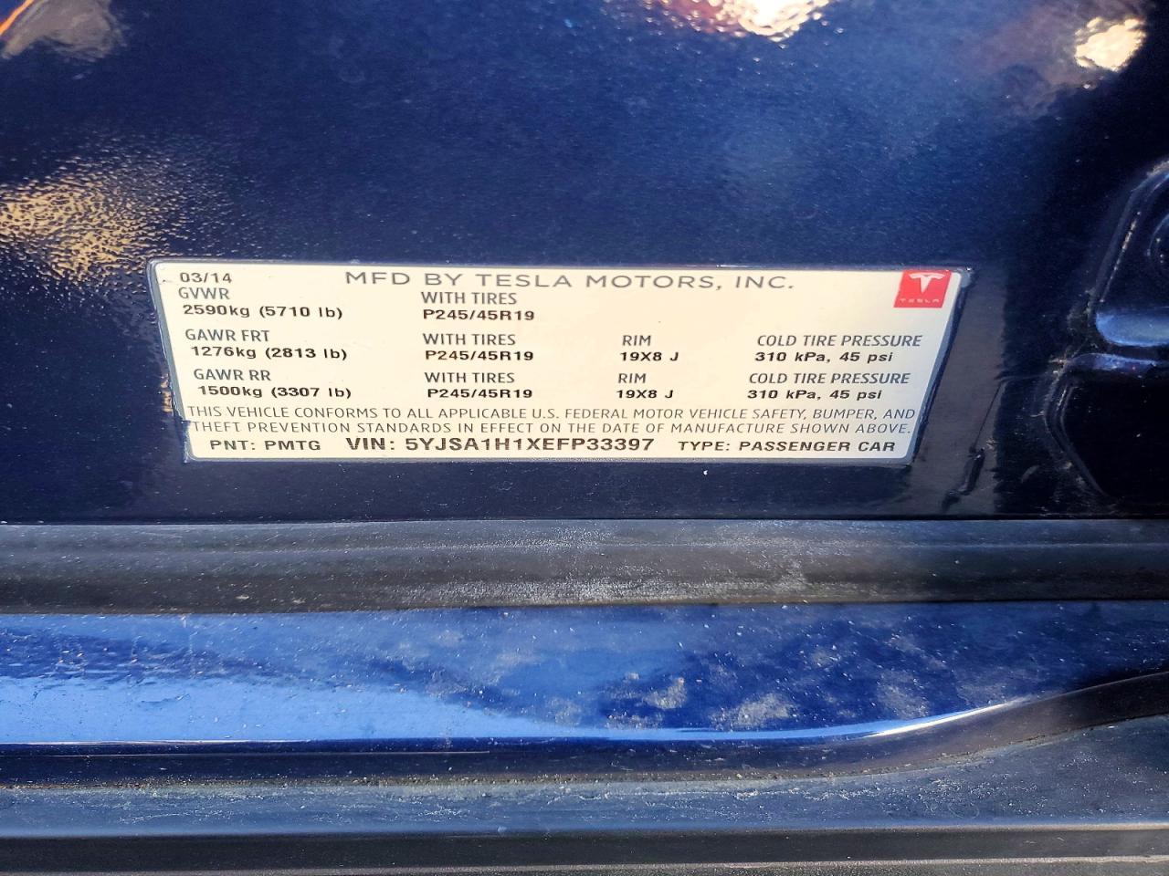 2014 Tesla Model s