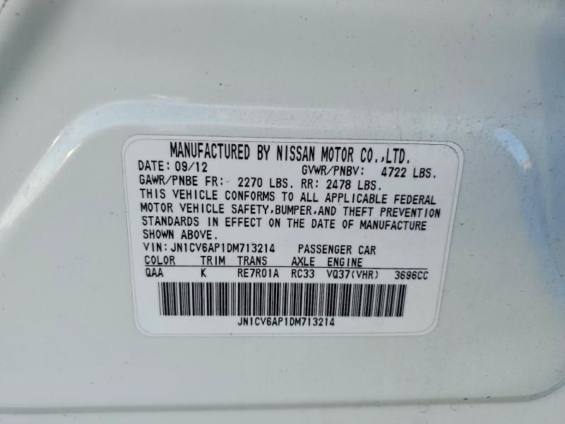 2013 Infiniti G37 Base