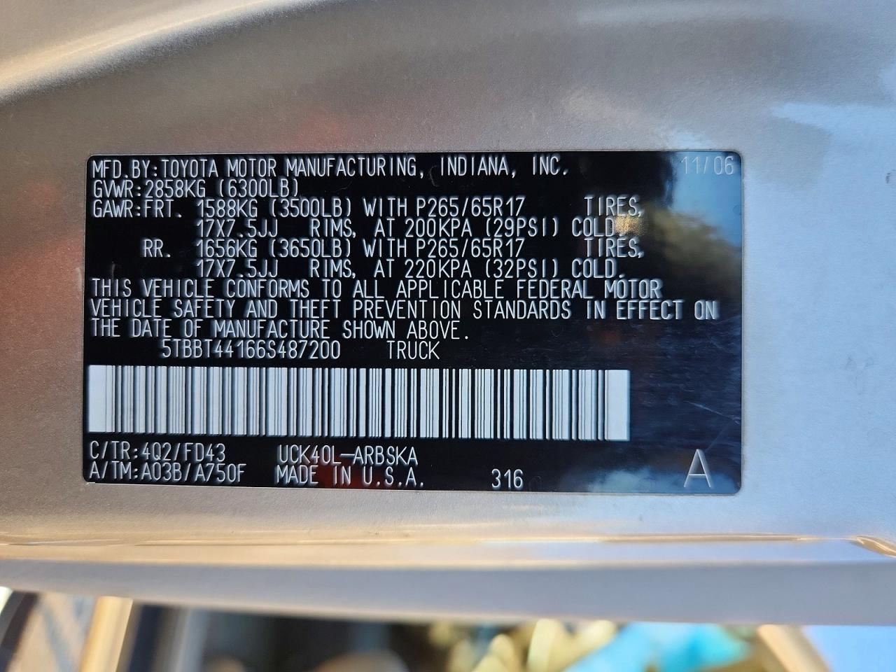 2006 Toyota Tundra SR5