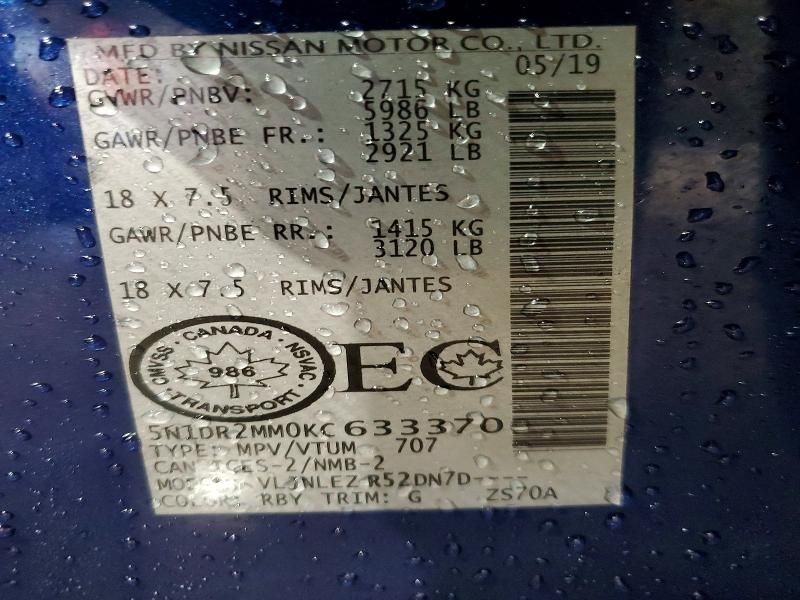 2019 Nissan Pathfinder s