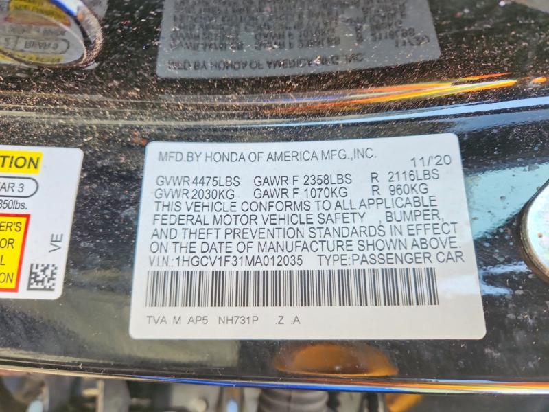 2021 Honda Accord Sport