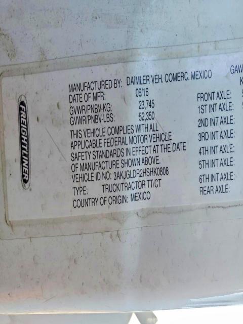 2017 Freightliner Cascadia 125 Semi Truck