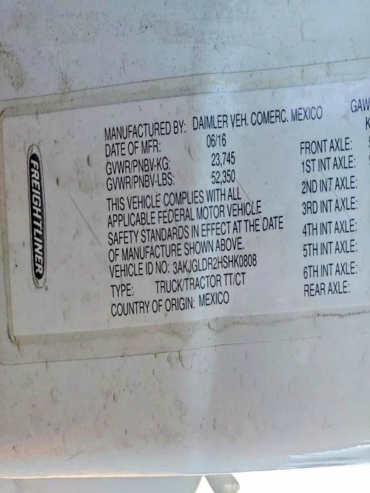 2017 Freightliner Cascadia 125 Semi Truck