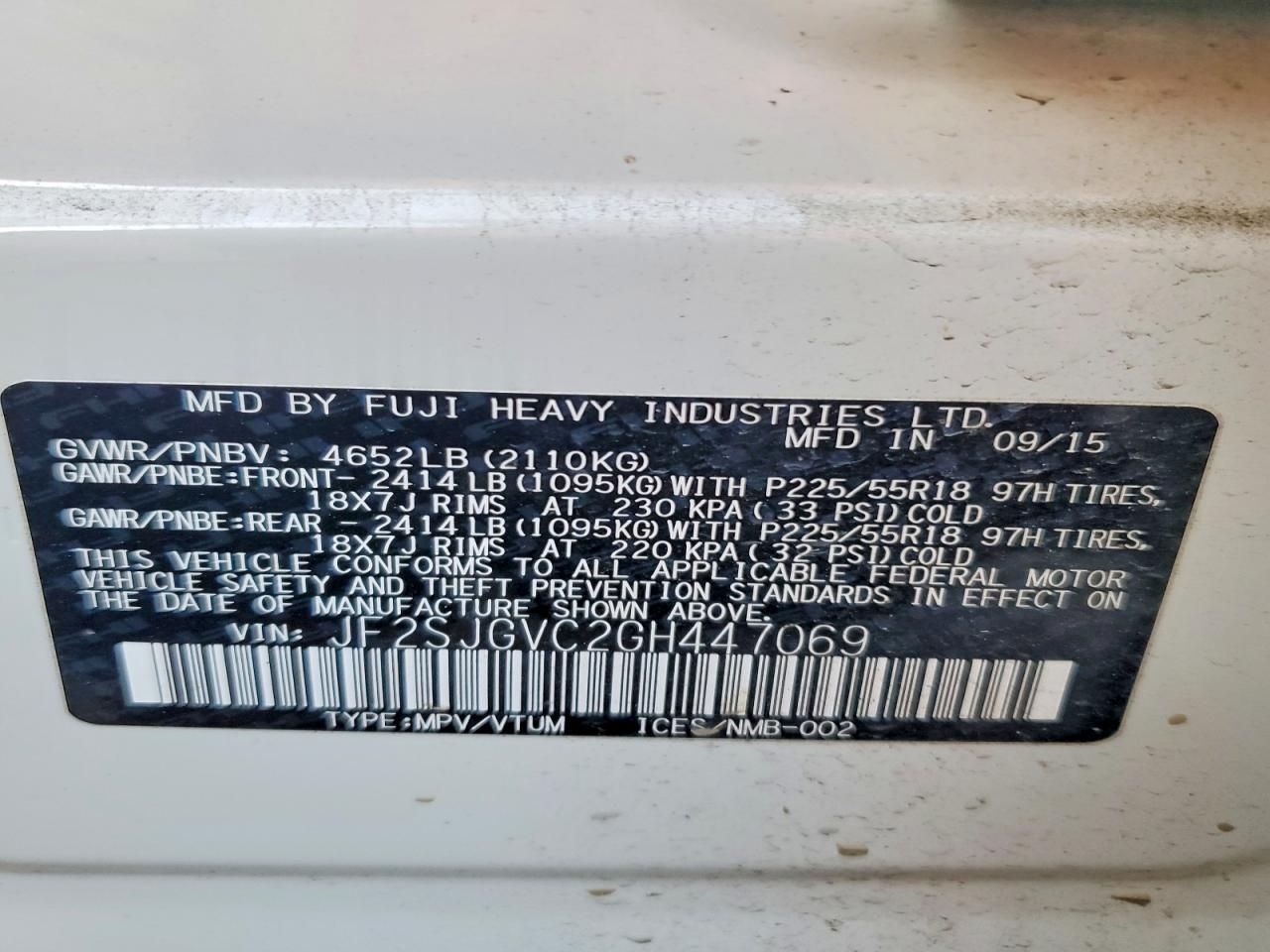 2016 Subaru Forester 2.0xt Touring